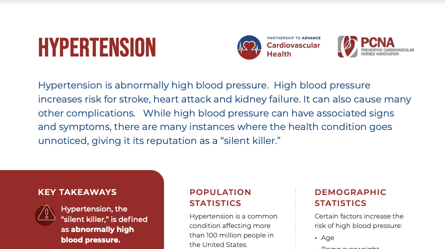 Hypertension one-pager