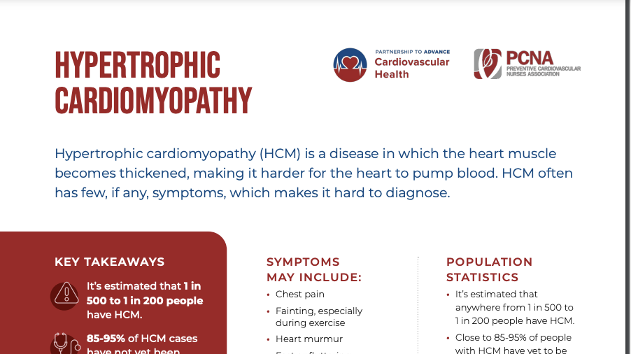 Hypertrophic Cardiomyopathy one-pager